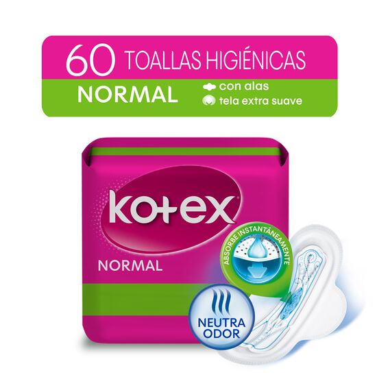 Toalla Higienica Kotex Normal 60 unid
